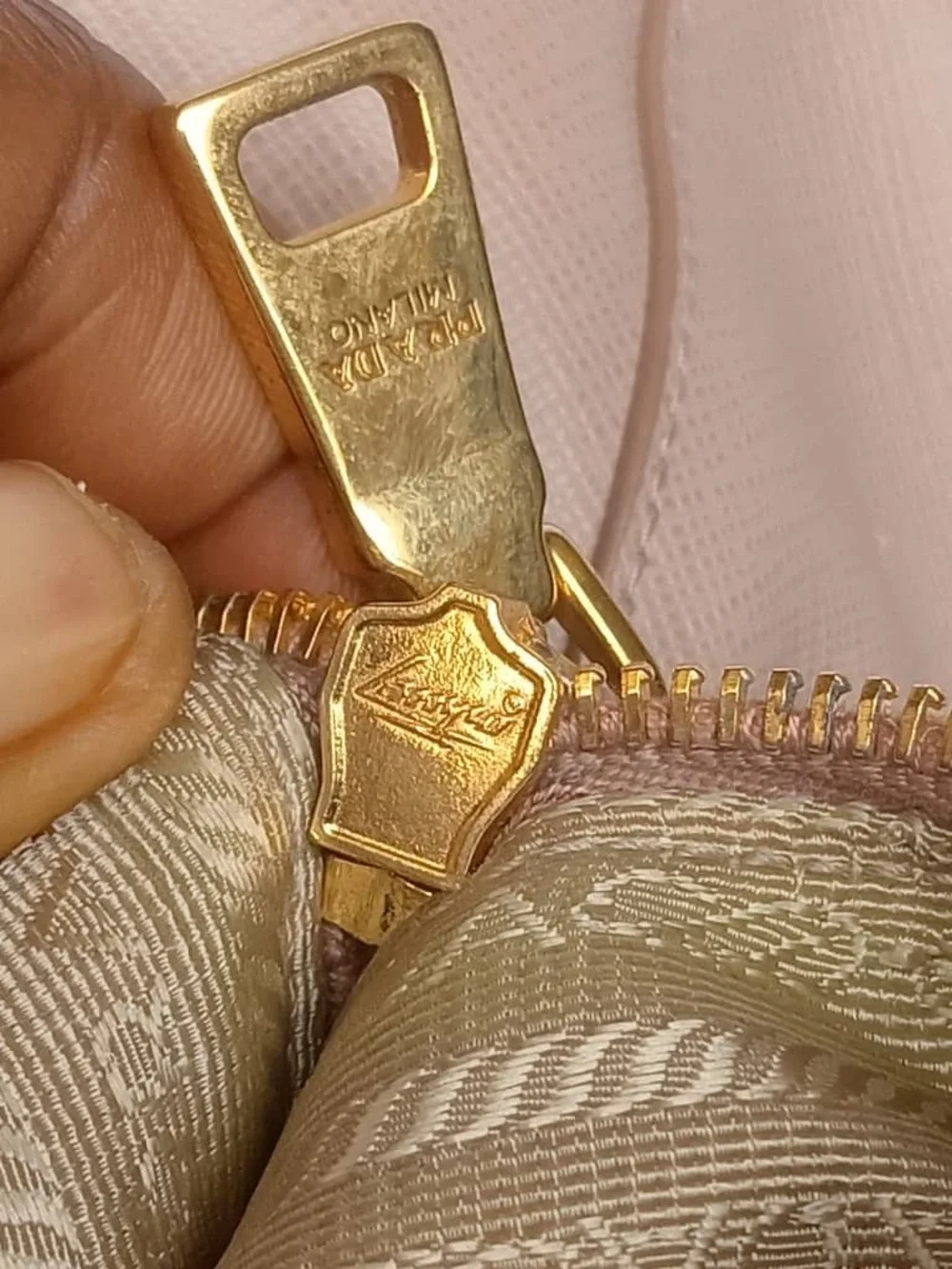 Prada Beige Saffiano Tote with Gold Hardware - Picture 12 of 13